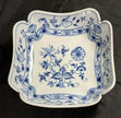 Antique Carl Teichert Meissen Blue Onion Porcelain Bowl 9” Circa 1882-1929 RARE!