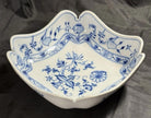 Antique Carl Teichert Meissen Blue Onion Porcelain Bowl 9” Circa 1882-1929 RARE!