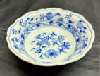 Antique Ernst Teichert Meissen Salad Bowl 5 3/4” Blue Onion Pattern Cereal Bowl