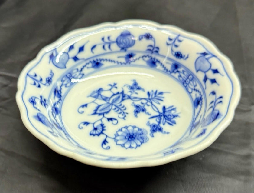 Antique Ernst Teichert Meissen Salad Bowl 5 3/4” Blue Onion Pattern Cereal Bowl
