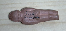 Antique German Terracotta Frozen Charlotte Clay Molded Doll Tiny Figurine