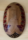 Vintage Hand Carved African Rosewood Oval Elephant Bowl 8” Long