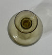 Ekenas Sweden Amber Glass Decanter with Shot Glass Stopper Scandinavian Modern