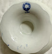 Antique Lewis Straus & Sons Blue Meissen Pedestal Cake Stand Blue Onion Pattern