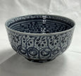 Vintage Arita Ware Blue White Porcelain Sugar Bowl Traditional Japanese Pottery