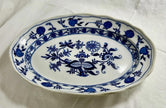 Antique LS&S Meissen Blue Onion Oval Platter 11.5 inch Lazarus Straus and Sons RARE!