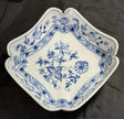 Antique Carl Teichert Meissen Blue Onion Porcelain Bowl 9” Circa 1882-1929 RARE!