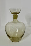 Ekenas Sweden Amber Glass Decanter with Shot Glass Stopper Scandinavian Modern