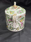 Antique Chinese Porcelain Teapot with Lid Cantonese Famile Rose 19th Century
