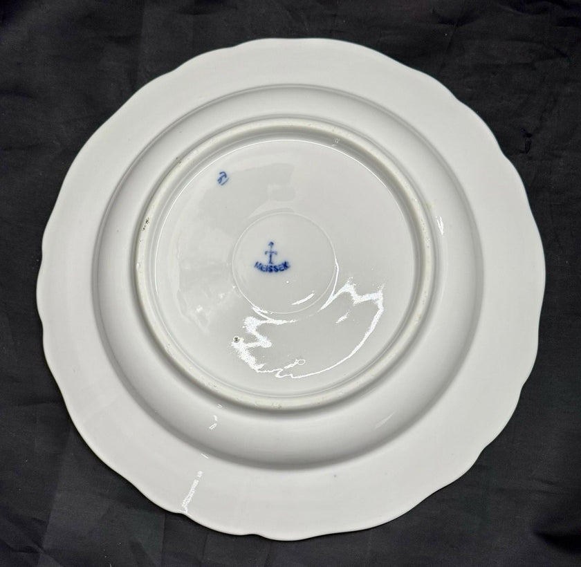 Antique Meissen Blue Onion 9” Soup Bowl 1900-1925 Excellent - Pristine Condition