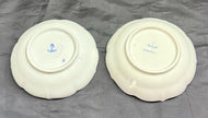 Antique Set 2 Ernst Teichert Meissen Coupe Cereal Bowl 5.25” Blue Onion Pattern
