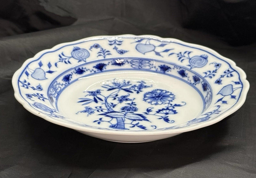Antique Meissen Blue Onion 9” Soup Bowl 1900-1925 Excellent - Pristine Condition